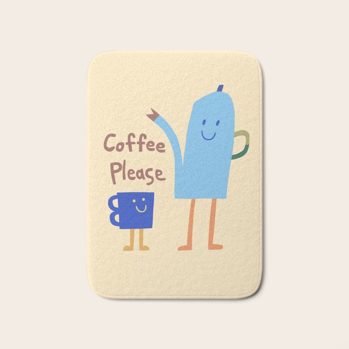 coffee please Bath Mat Gallery Image 1