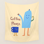 coffee please Wall Tapestry Gallery Image 4