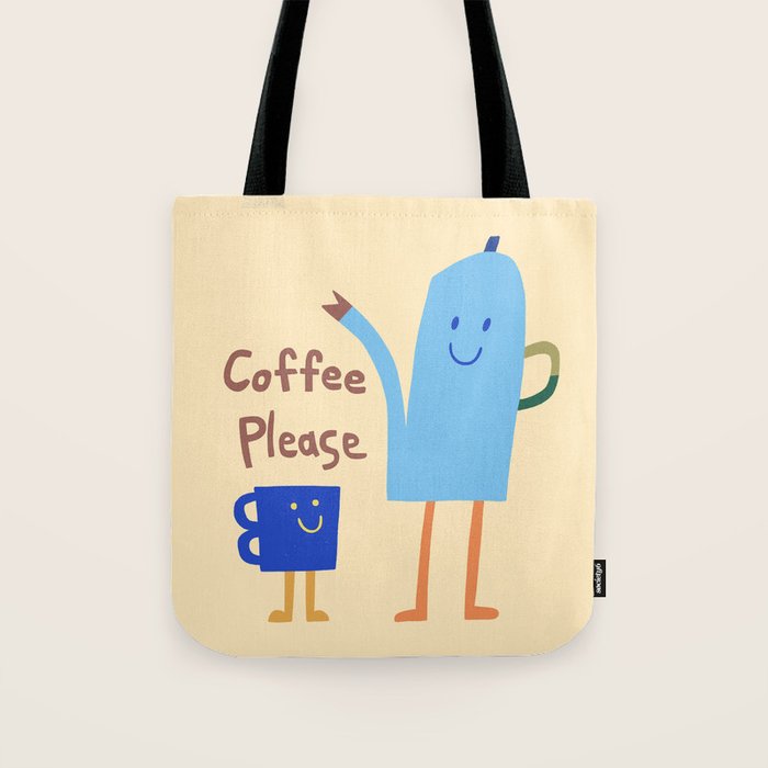 coffee please Tote Bag Gallery Image 1