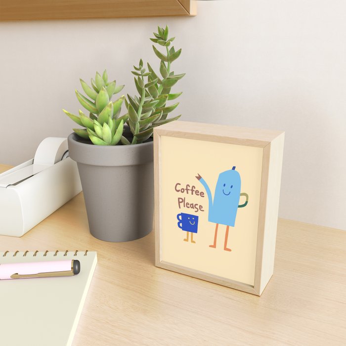 coffee please Mini Art Print Gallery Image 2