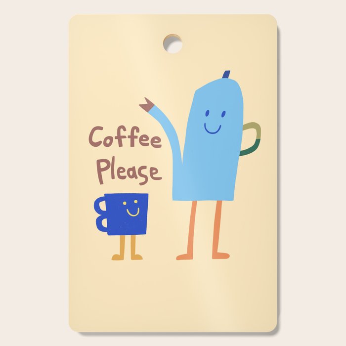 coffee please Cutting Board Gallery Image 1