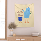 coffee please Wall Tapestry Gallery Image 2