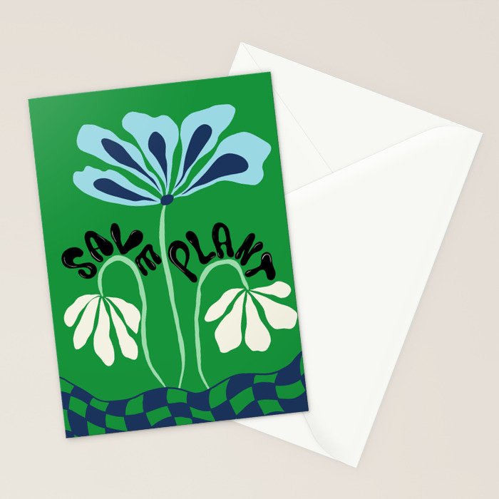 Save Plants Stationery Card Gallery Image 2