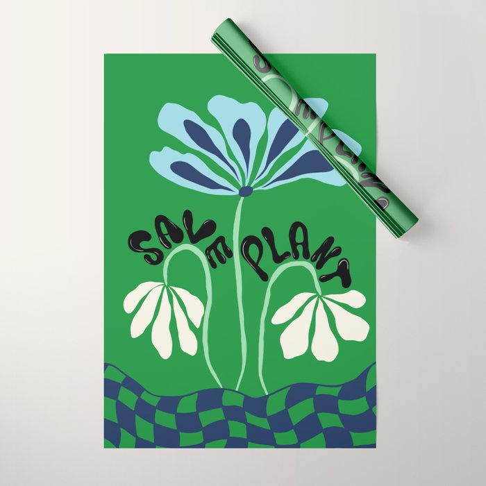 Save Plants Wrapping Paper Gallery Image 1