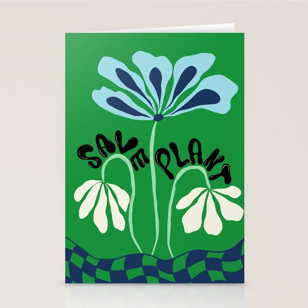 Save Plants Stationery Card Gallery Image 1