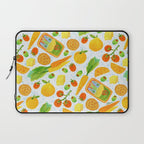 Kitchen Snacks & Apps in Orange & White Laptop Sleeve Gallery Image 1
