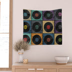 Vinyl Records Wall Tapestry Gallery Image 2