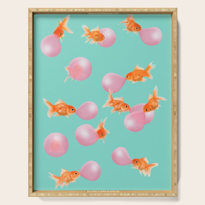 BUBBLEGUM GOLDFISH Serving Tray Gallery Image 1