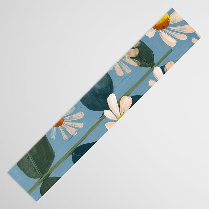 Daisy Flower Painting Table Runner Gallery Image 3