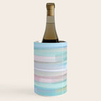 Abstract Watercolor Waves in Sky & Seafoam Wine Chiller Gallery Image 1