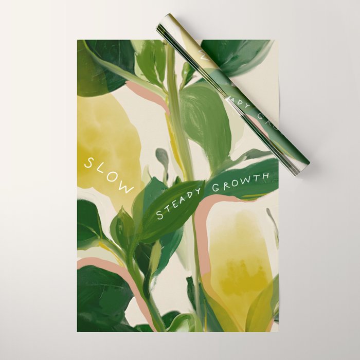 Slow Steady Growth Wrapping Paper Gallery Image 1