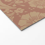 Terracotta and Golden Floral Pattern   Welcome Mat Gallery Image 2