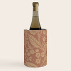 Terracotta and Golden Floral Pattern   Wine Chiller Gallery Image 1