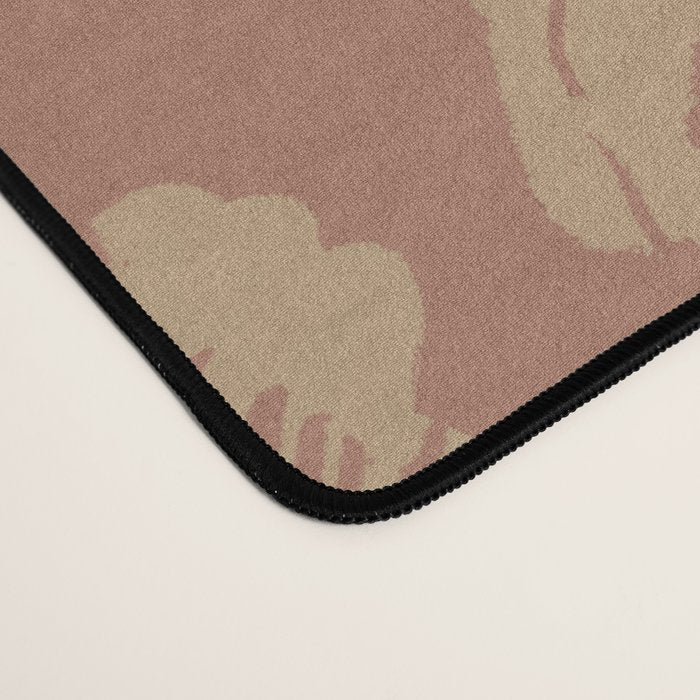 Terracotta and Golden Floral Pattern   Desk Mat Gallery Image 4