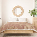 Terracotta and Golden Floral Pattern   Duvet Cover Gallery Image 3