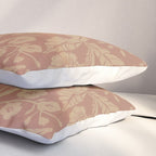 Terracotta and Golden Floral Pattern   Pillow Sham Gallery Image 3
