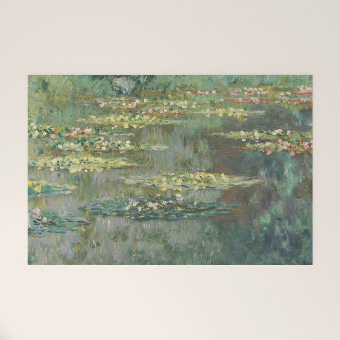 Water Lily Pond Claude Monet Welcome Mat Gallery Image 1