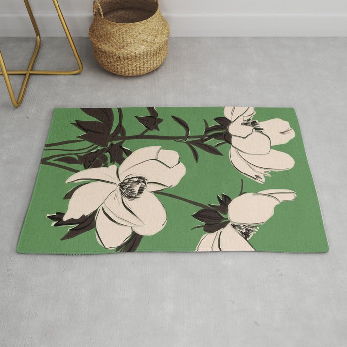 Modern Art Flowers 19 Rug Gallery Image 1