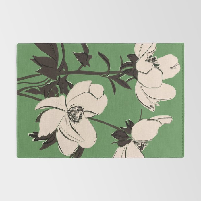 Modern Art Flowers 19 Rug Gallery Image 2