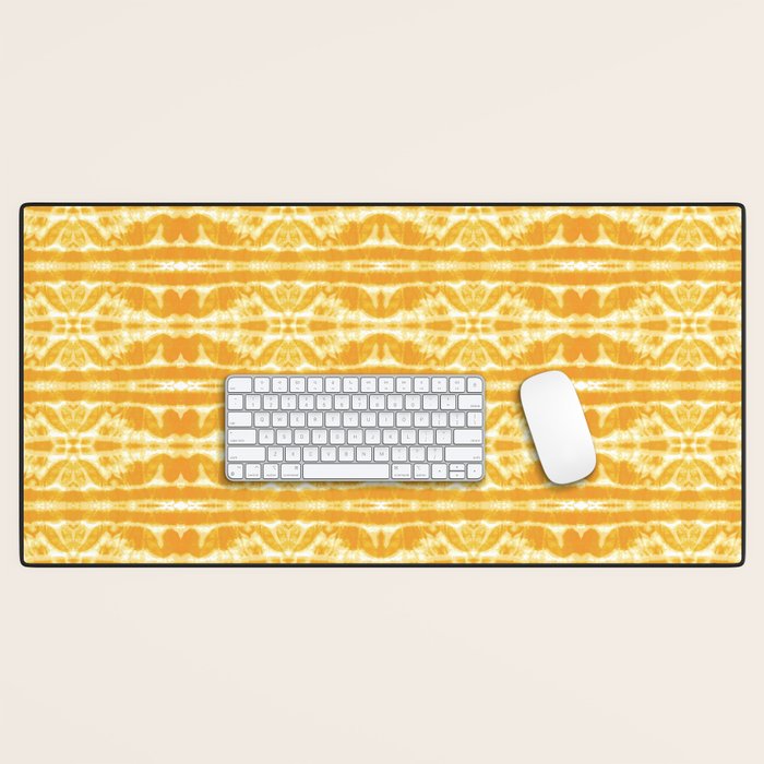 Yellow Tie Dye Twos Desk Mat Gallery Image 1