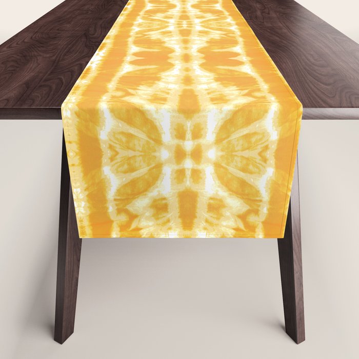 Yellow Tie Dye Twos Table Runner Gallery Image 1