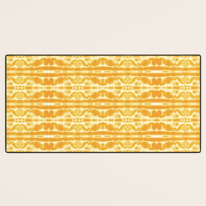 Yellow Tie Dye Twos Desk Mat Gallery Image 3