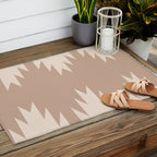 Geometric Southwestern Minimalism - Neutral Natural Beige Outdoor Rug Gallery Image 2