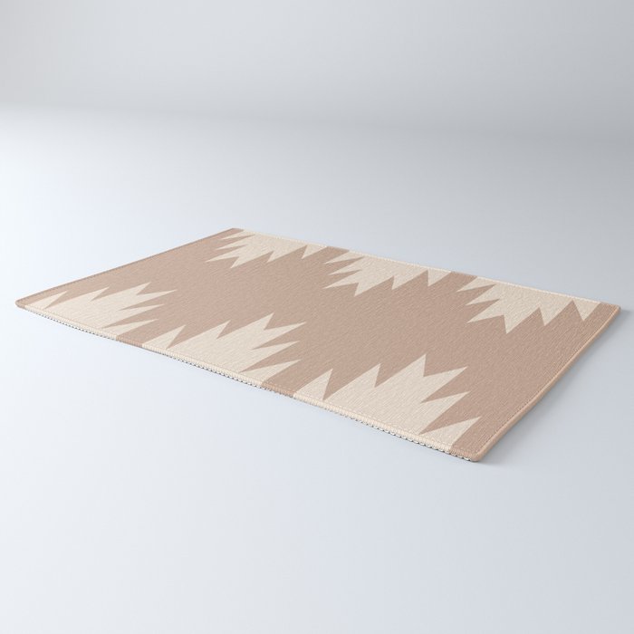 Geometric Southwestern Minimalism - Neutral Natural Beige Rug Gallery Image 3