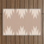 Geometric Southwestern Minimalism - Neutral Natural Beige Outdoor Rug Gallery Image 1