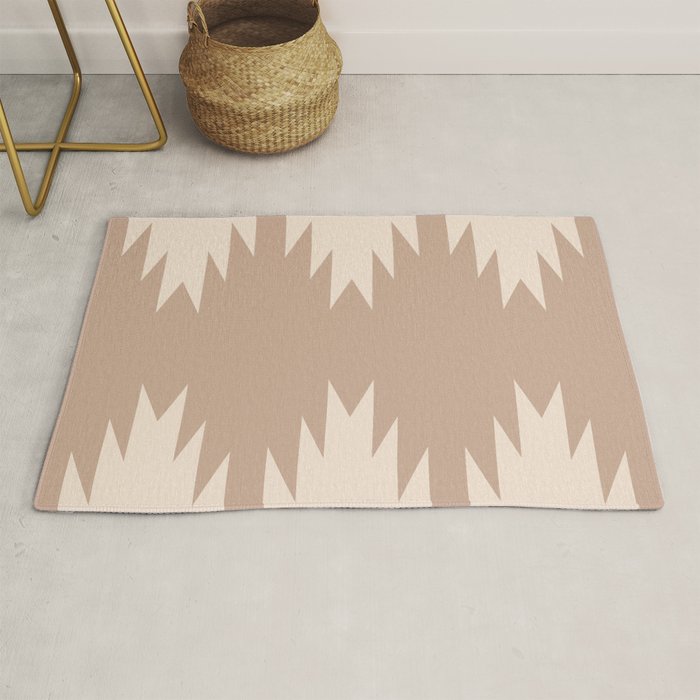 Geometric Southwestern Minimalism - Neutral Natural Beige Rug Gallery Image 1