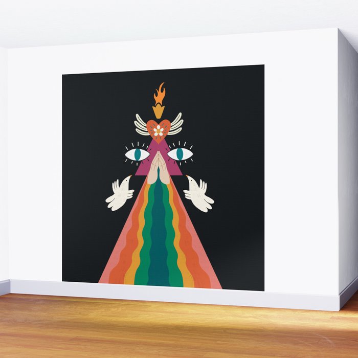 Rainbow Blessings  Wall Mural Gallery Image 2