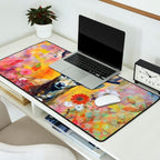 Colorful Wild Deer Indian Summer  Woodland Flora And Wildlife Desk Mat Gallery Image 2