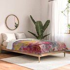 Colorful Wild Deer Indian Summer  Woodland Flora And Wildlife Comforter Gallery Image 2