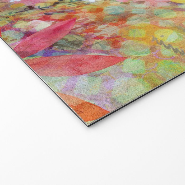 Colorful Wild Deer Indian Summer  Woodland Flora And Wildlife Welcome Mat Gallery Image 2