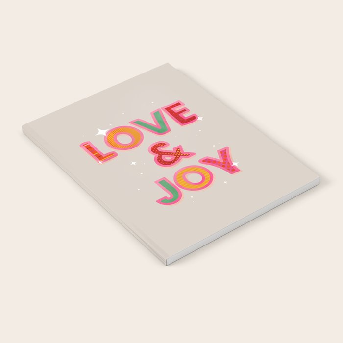 LOVE & JOY Festive Letters Notebook Gallery Image 2