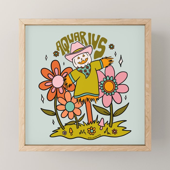 Aquarius Scarecrow Mini Art Print Gallery Image 1