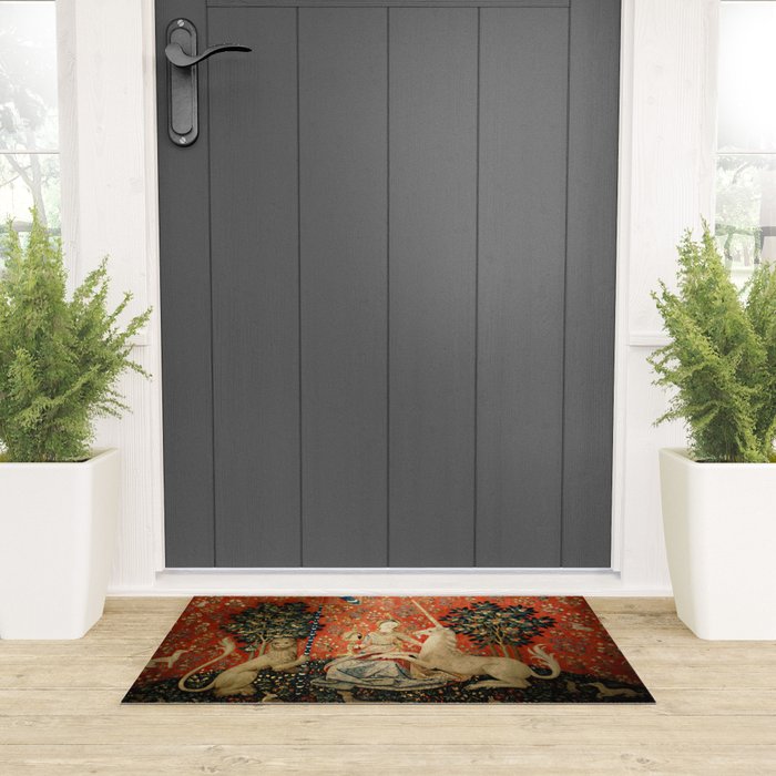Lady and The Unicorn Sight Welcome Mat Gallery Image 3