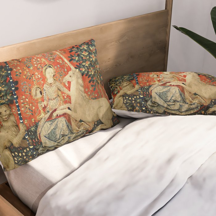 Lady and The Unicorn Sight Pillow Sham Gallery Image 2