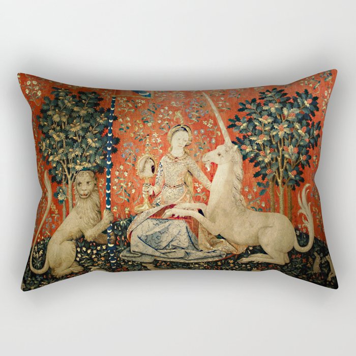 Lady and The Unicorn Sight Rectangular Pillow Gallery Image 2