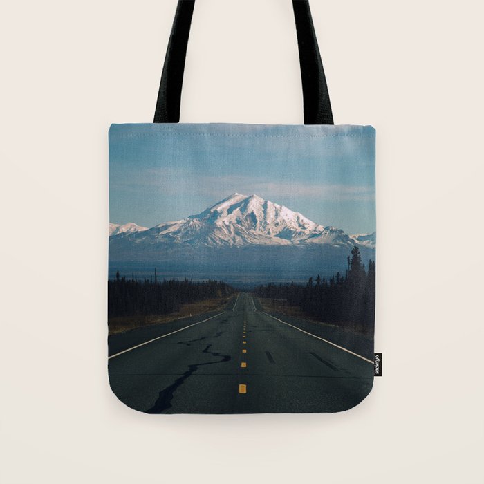 Road to Mount Drum Tote Bag Gallery Image 1