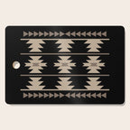 Southwestern Pattern 132 Black and Beige Cutting Board Gallery Image 1