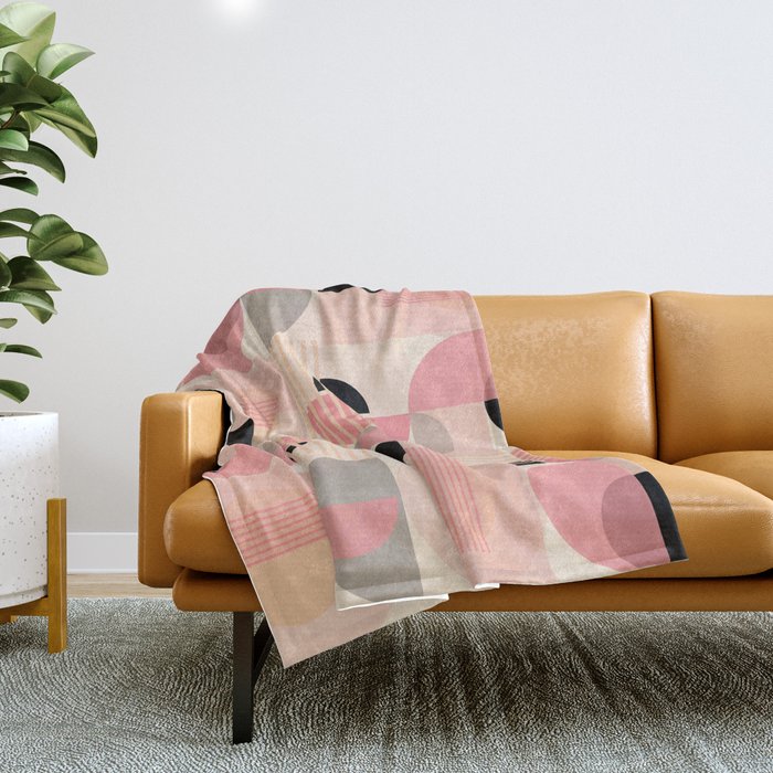 Geometrica Pastello Throw Blanket Gallery Image 1