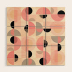 Geometrica Pastello Wood Wall Art Gallery Image 1