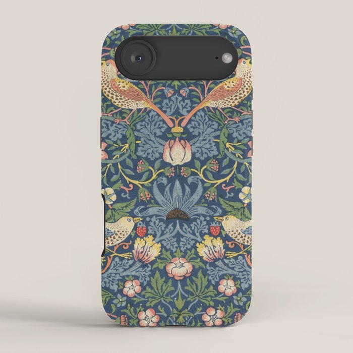 Strawberry Thief - Vintage William Morris Bird Pattern iPhone Case Gallery Image 2
