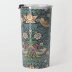 Strawberry Thief - Vintage William Morris Bird Pattern Travel Mug Gallery Image 3