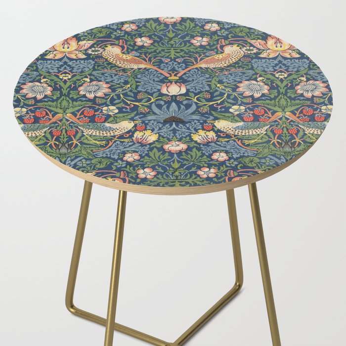 Strawberry Thief - Vintage William Morris Bird Pattern Side Table Gallery Image 2