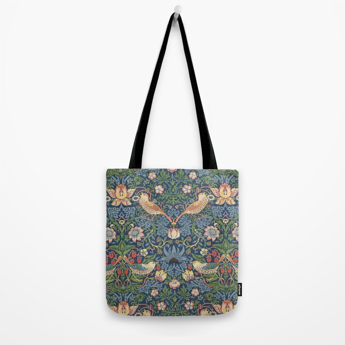 Strawberry Thief - Vintage William Morris Bird Pattern Tote Bag Gallery Image 2