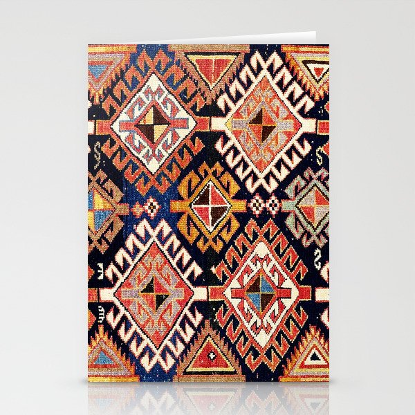 Shirvan East Caucasian Antique Rug Print Stationery Card Gallery Image 2