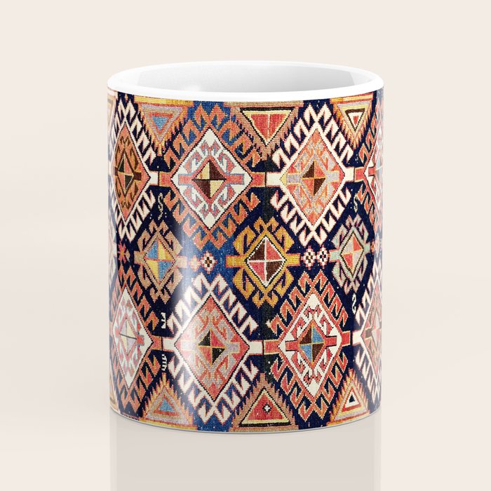 Shirvan East Caucasian Antique Rug Print Coffee Mug Gallery Image 4