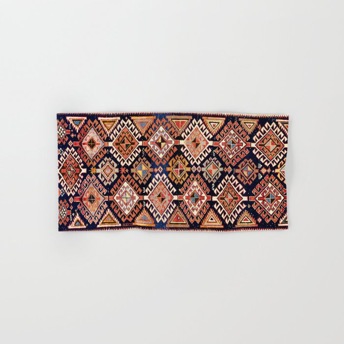 Shirvan East Caucasian Antique Rug Print Bath Towel Gallery Image 1